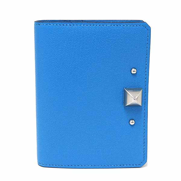 Card Case Medor Handbag Leather Blue Travel Bag