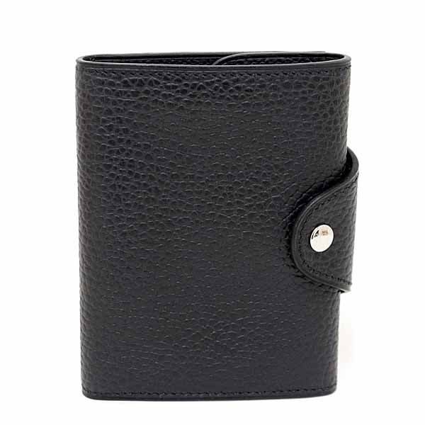 Card Case Iliad Compact Card Case Handbag Leather Black Travel Bag