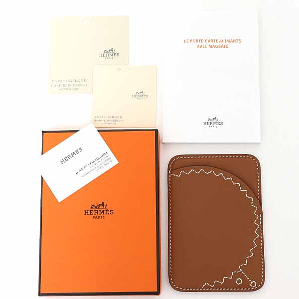 Card Case Type Magsafe Eman Ellison Handbag Leather Brown Travel Bag