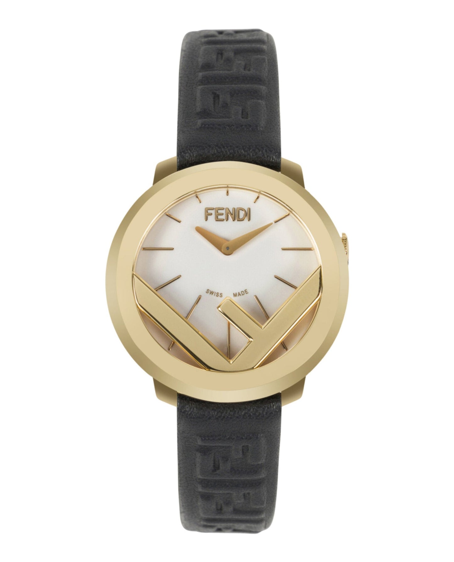 Fendi Jewelry Womens 28mm Strap Fashion Watch Gold