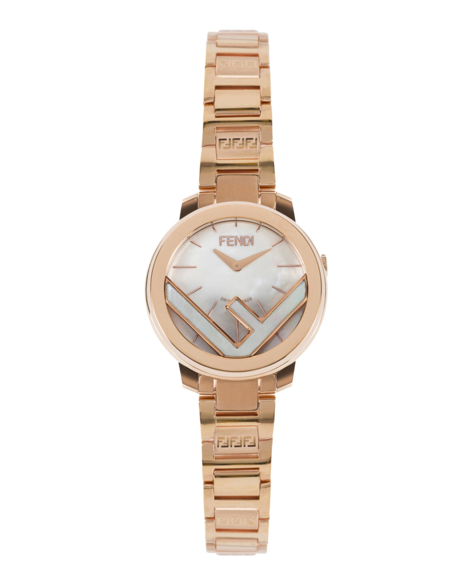 Fendi Jewelry Womens 28mm Bracelet Fashion Watch Gold