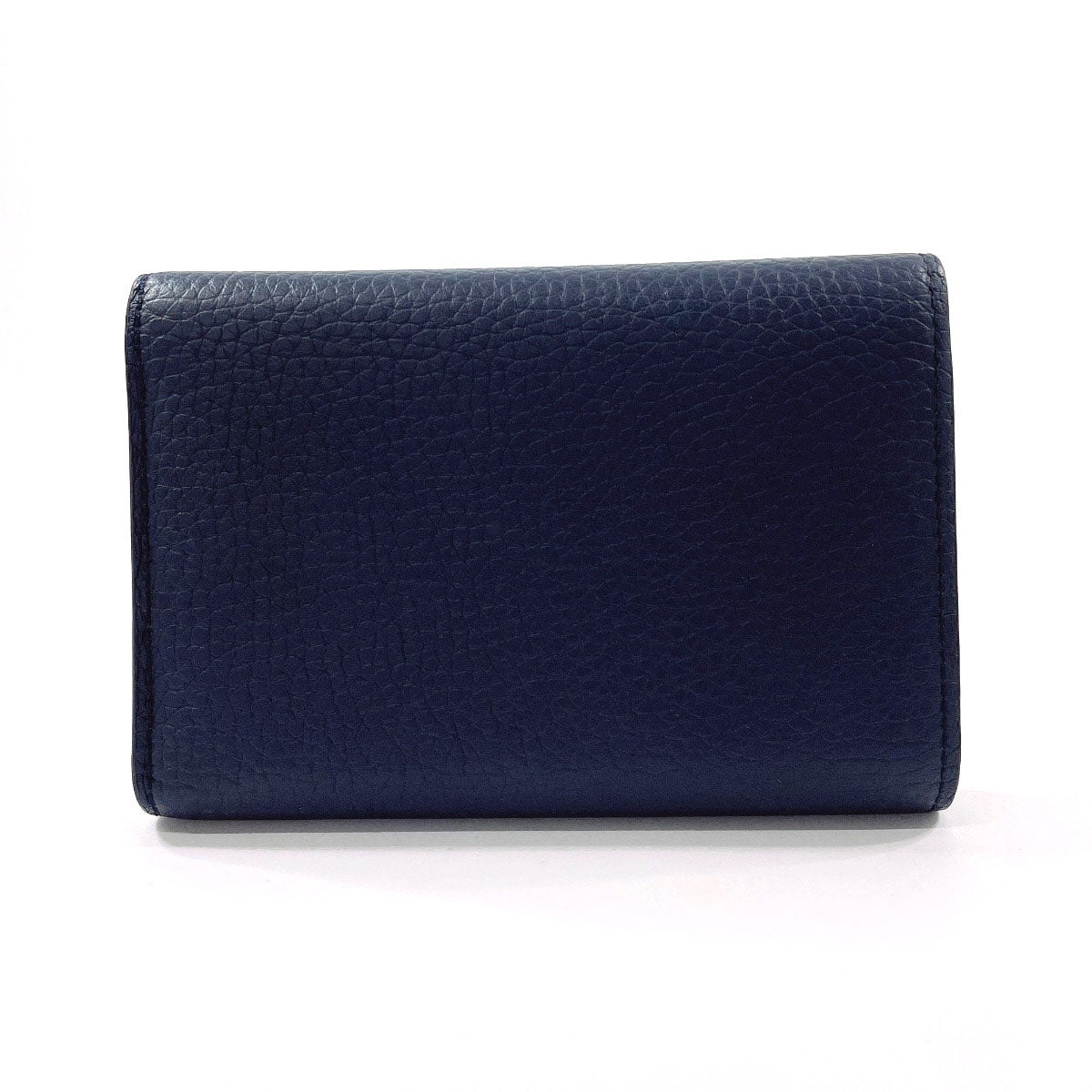Louis Vuitton Tri-fold M81674 Taurillon Clemence Portefeuille Navy Wallet Case