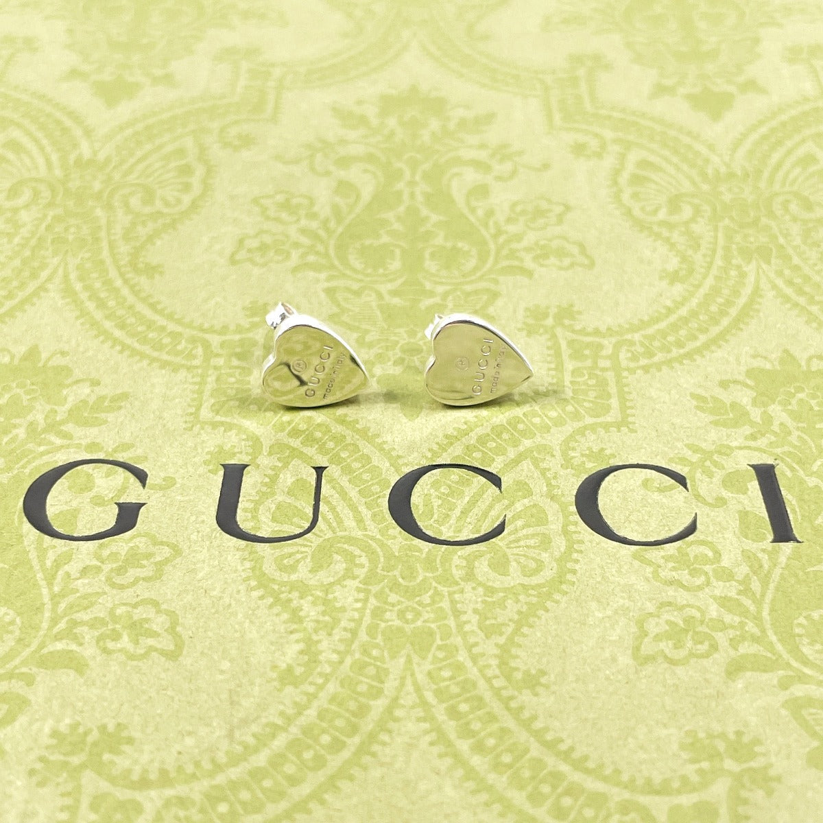 Gucci J8400 Silver925 Trademark heart shape Jewelry F4085334