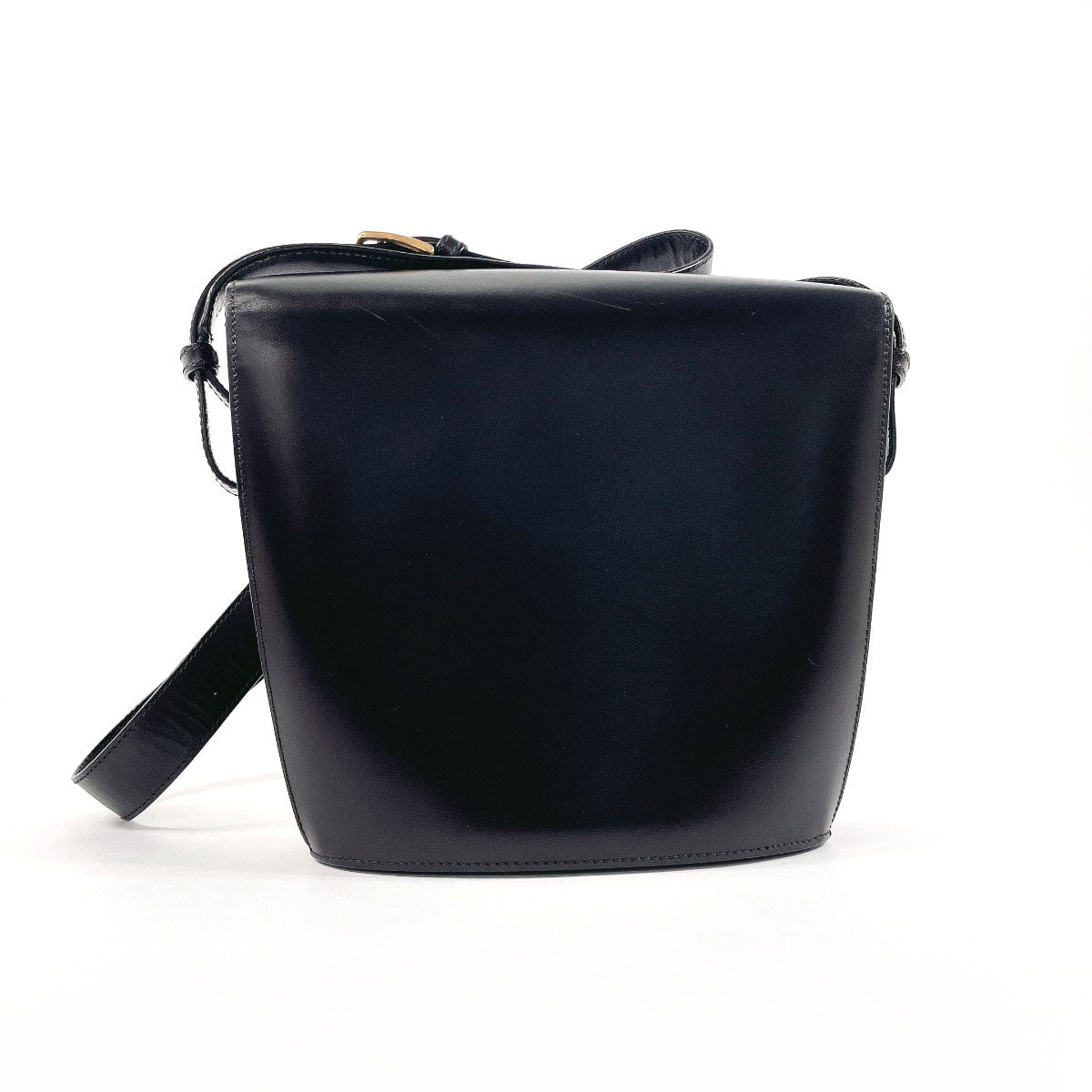 Shoulder Bag Circle Leather Black