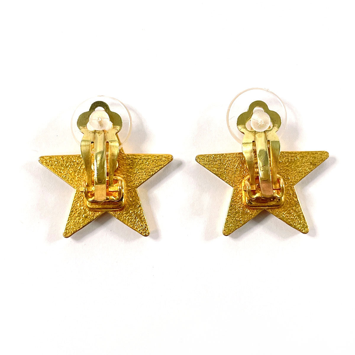 Chanel Star Coco Mark Earrings Gold Jewelry