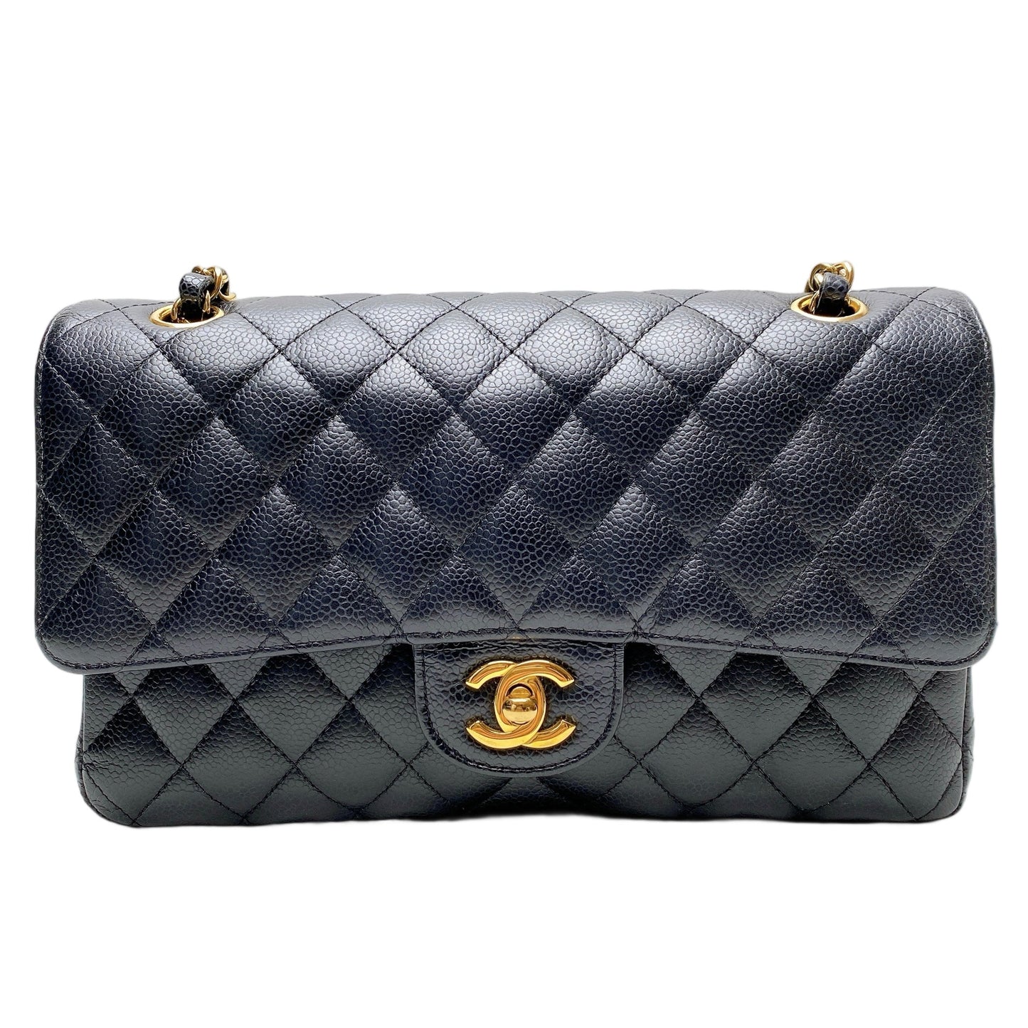 Chanel CF MEDIUM CAVIAR IN GHW Accessory