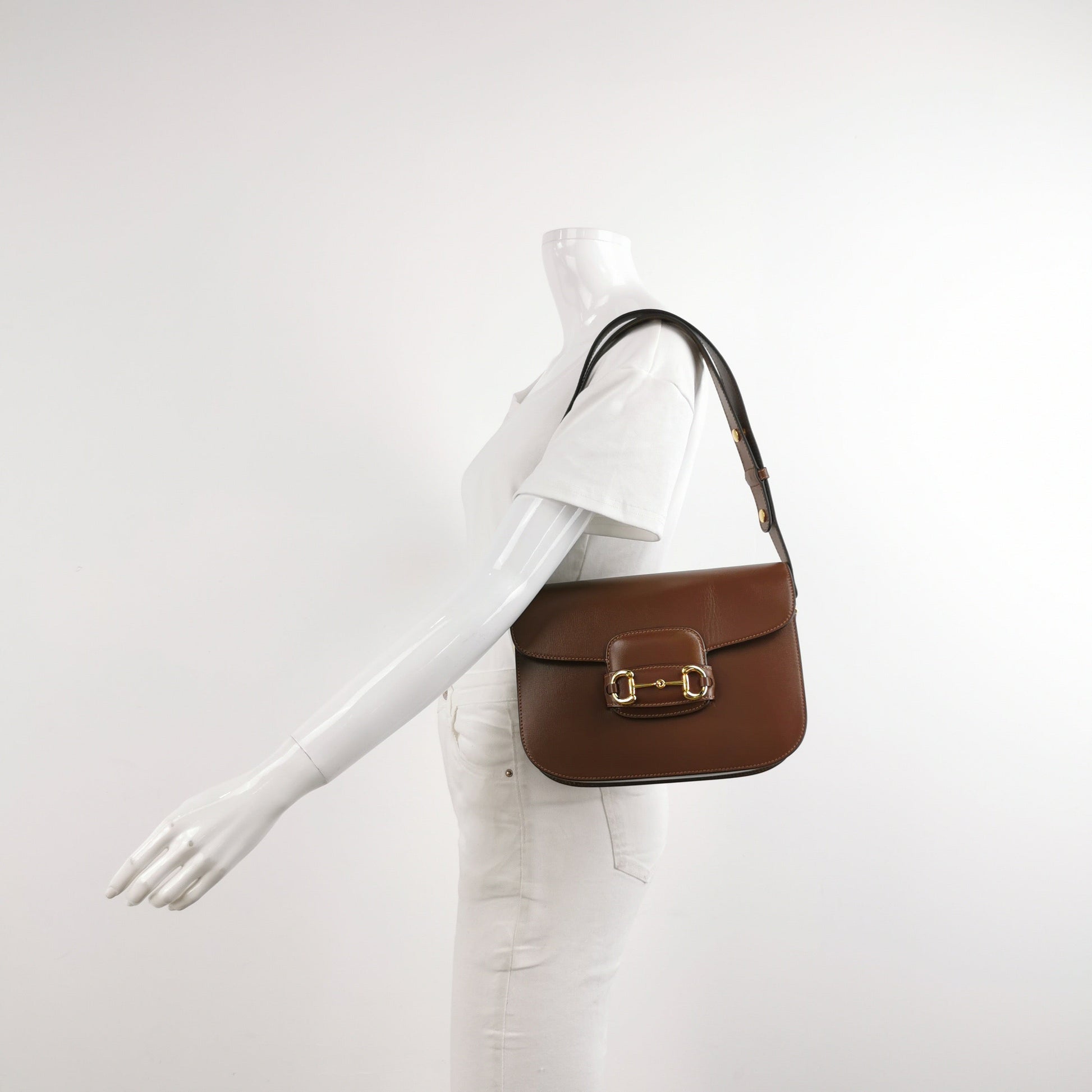 Gucci Horsebit Caramel Leather Brown Small Shoulder Bag Leather 11