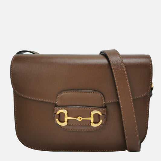 Gucci Horsebit Caramel Leather Brown Small Shoulder Bag
