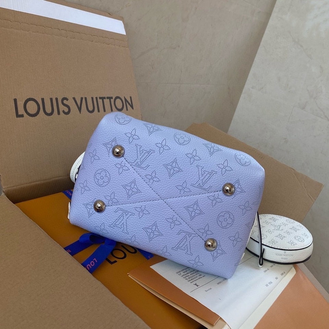 Top Quality Bella Bag Light For Women Blue Bucket Crossbody Bag