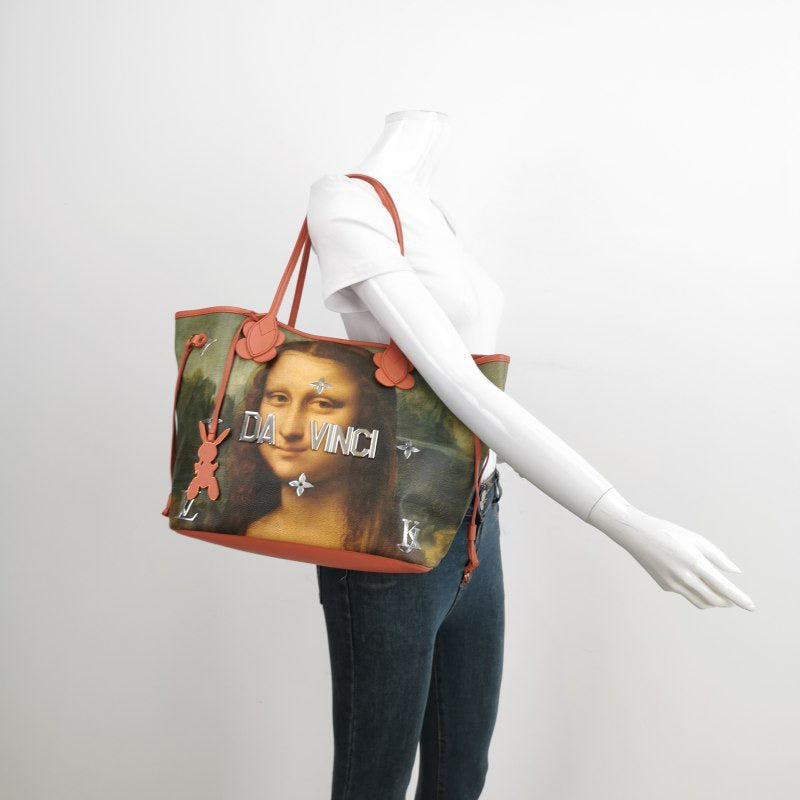 Louis Vuitton x Jeff Koons Monalisa Masters Neverfull MM Tote Bag Medium 1