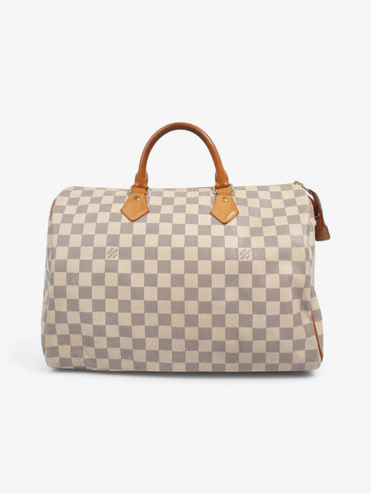 Louis Vuitton Speedy Azur Coated 35 Canvas Coated Canvas Damier Apparel Canvas 38