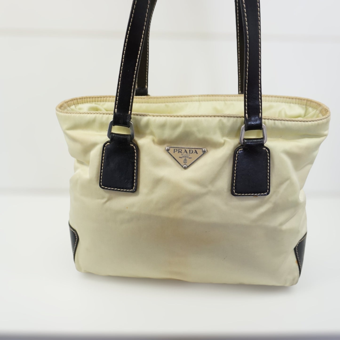 Prada Luxury Handbag Beige Travel Bag