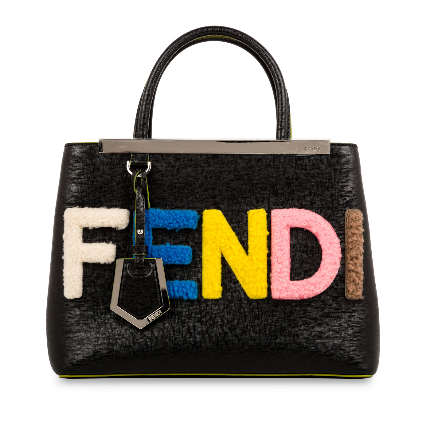 Fendi Elite Shearling 2Jours Petite Crossbody Bag
