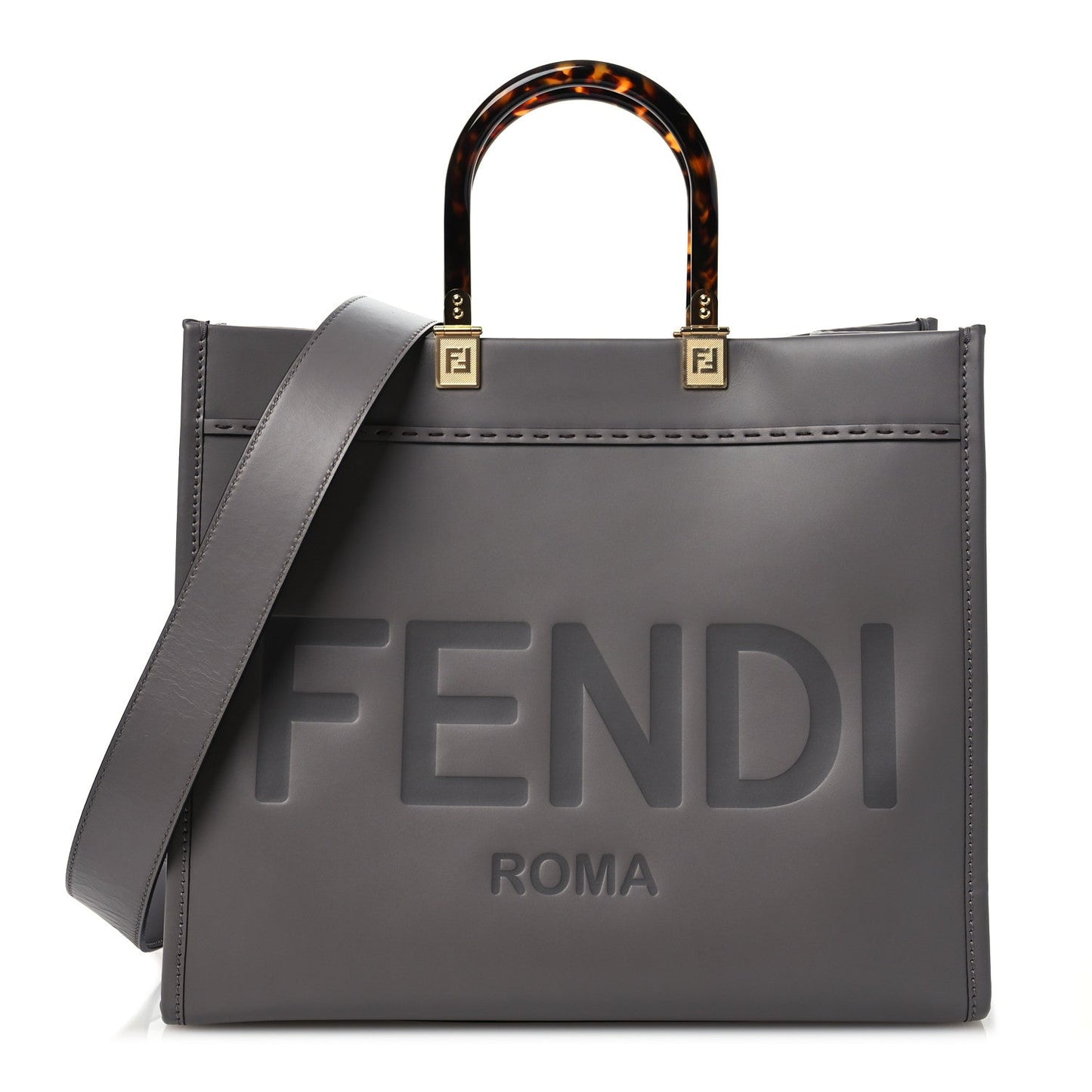 Fendi King Shopper Tote Bag Leather Vitello Medium