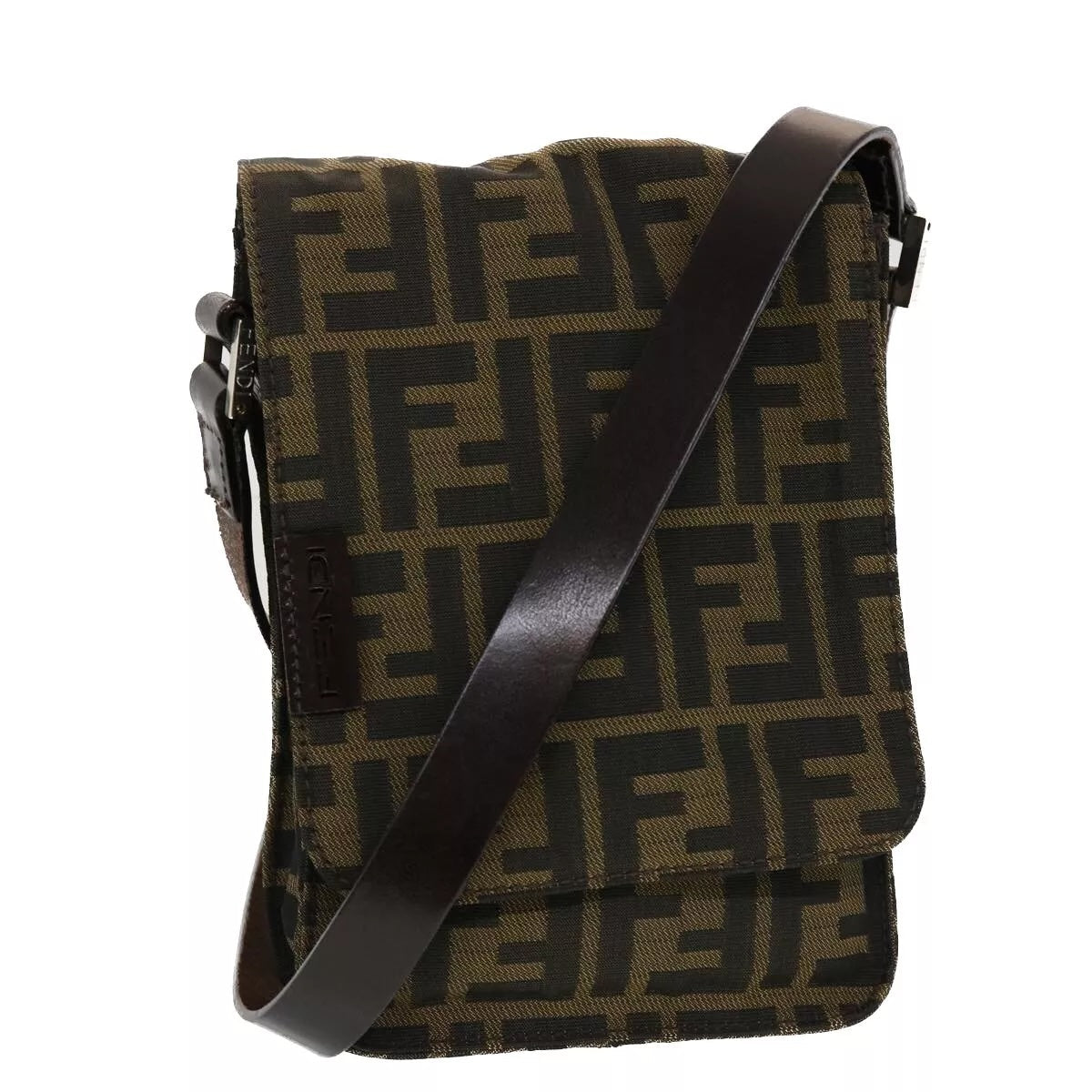 Fendi Ff Zucca Bag Canvas Mini Messenger Bag