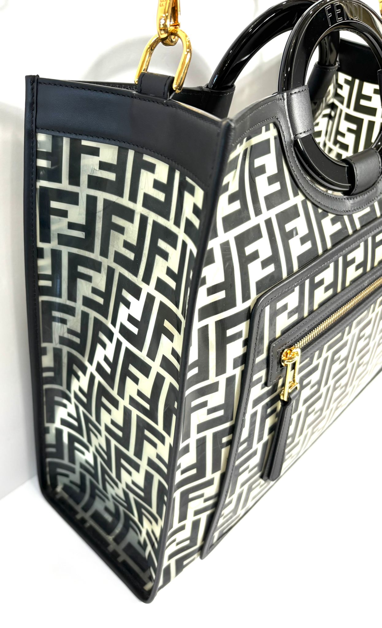 Fendi Pvc Runway Tote Large Tote Bag