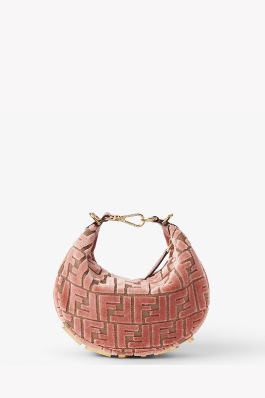 Fendi Shoulder Bag graphy FF Jacquard Velvet Bag Mini