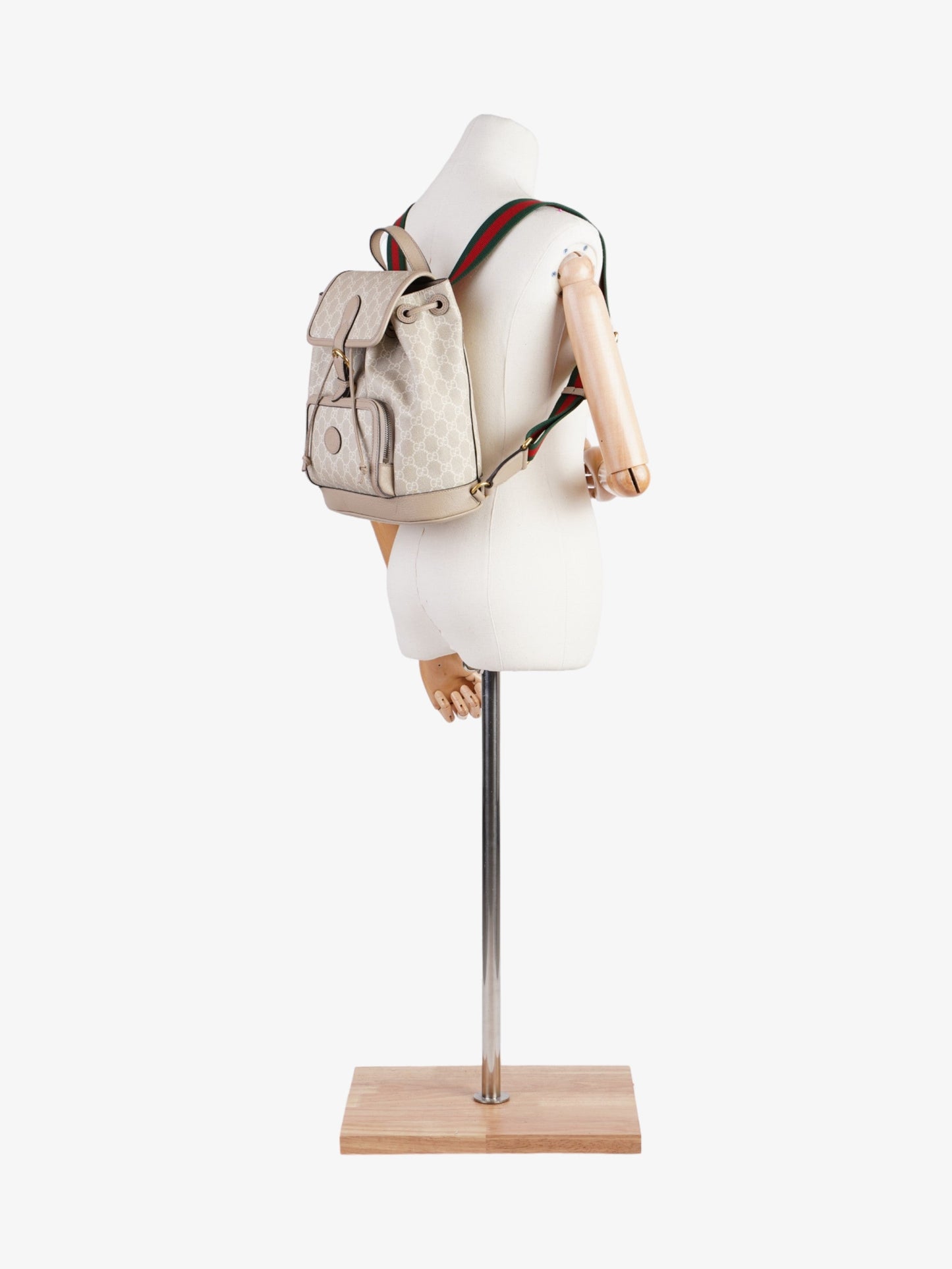 Gucci Interlocking Backpack And Supreme Coated Small Canvas White
