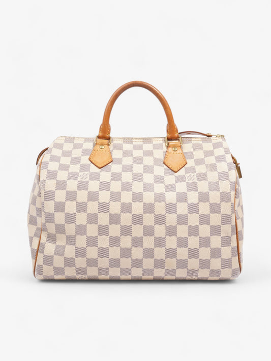 Louis Vuitton Speedy Azur Coated 30 Canvas Coated Canvas Damier Apparel Canvas 33
