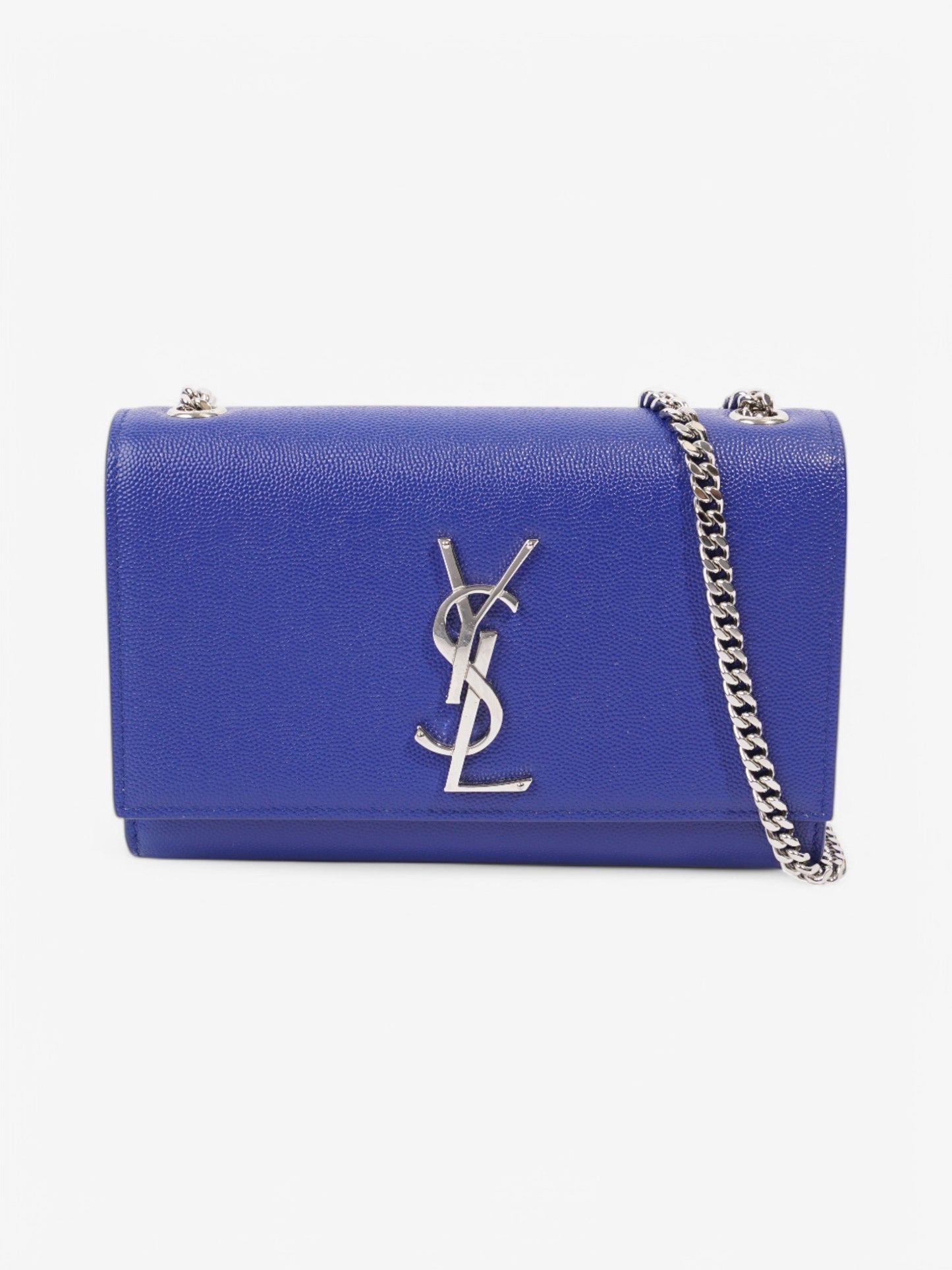 YSL Saint Laurent Kate Royal Calfskin Crossbody Bag Leather Blue Small