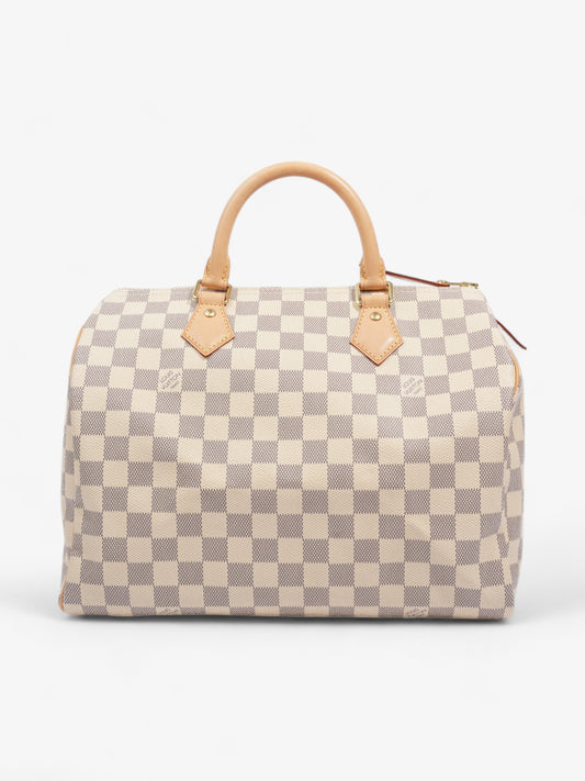 Louis Vuitton Speedy 30 Azur Coated Canvas Damier Apparel Canvas 3