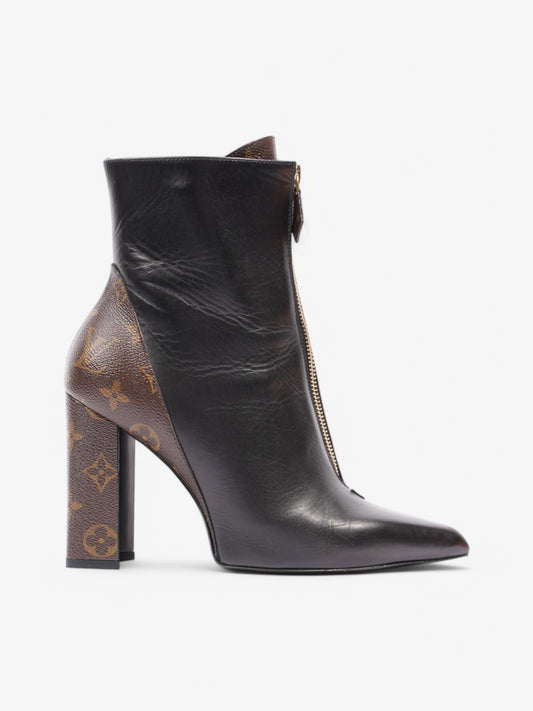 Louis Vuitton Matchmake Ankle Boot 90 EU Monogram Leather Black Shoes