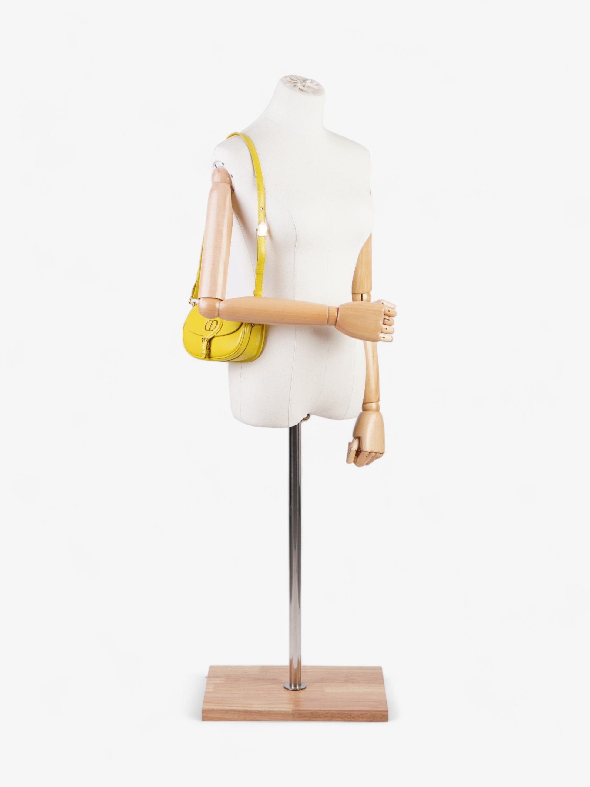 Dior Christian Bobby East West Calfskin Shoulder Bag Leather Yellow