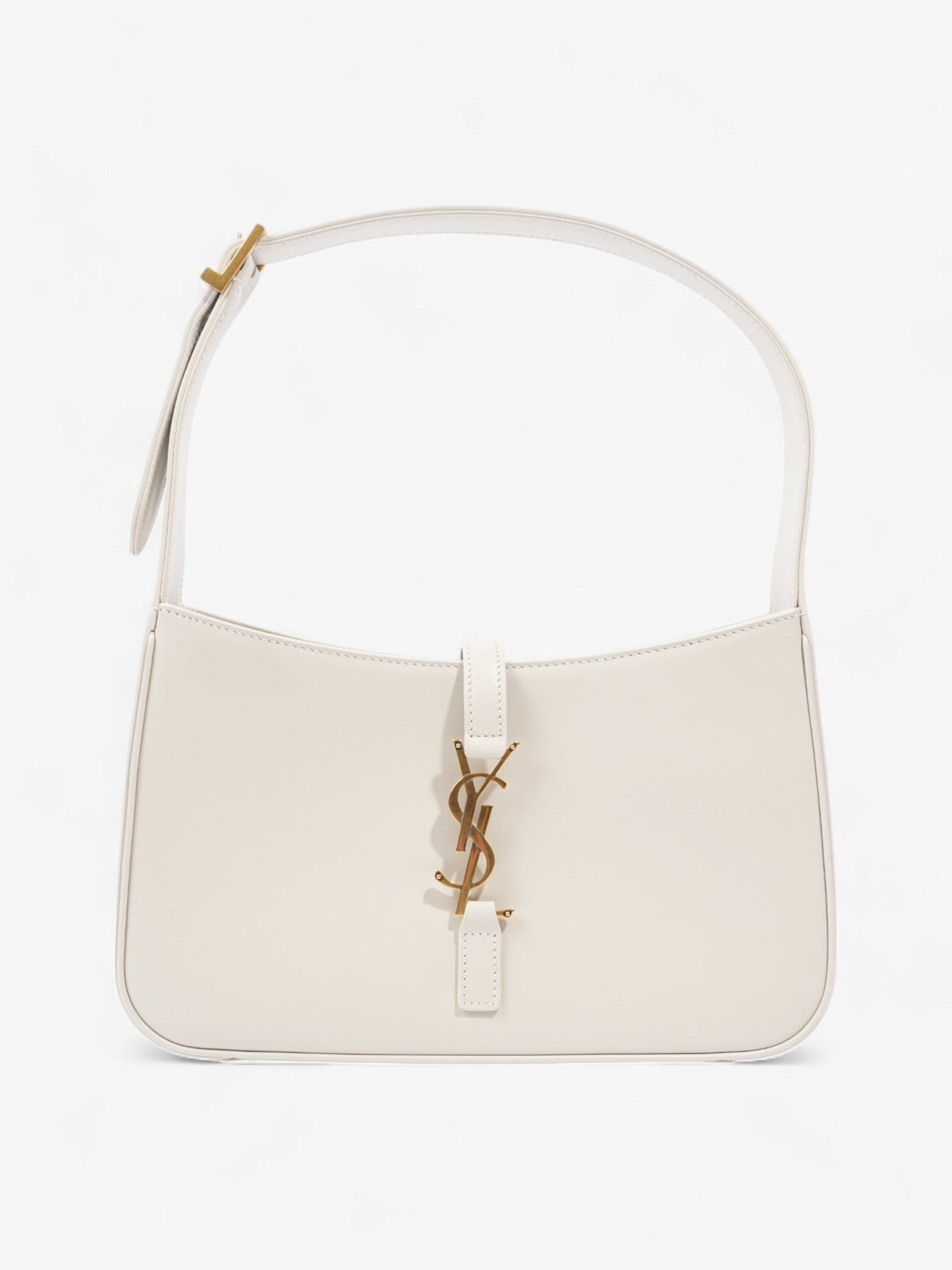 YSL Saint Laurent Le Calfskin Shoulder Bag Leather Cream