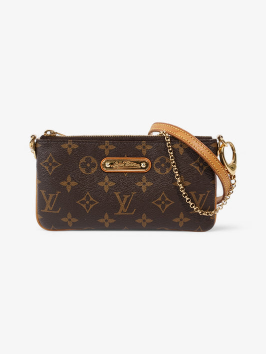 Louis Vuitton Milla Pochette Coated MM Monogram Canvas Coated Canvas Apparel