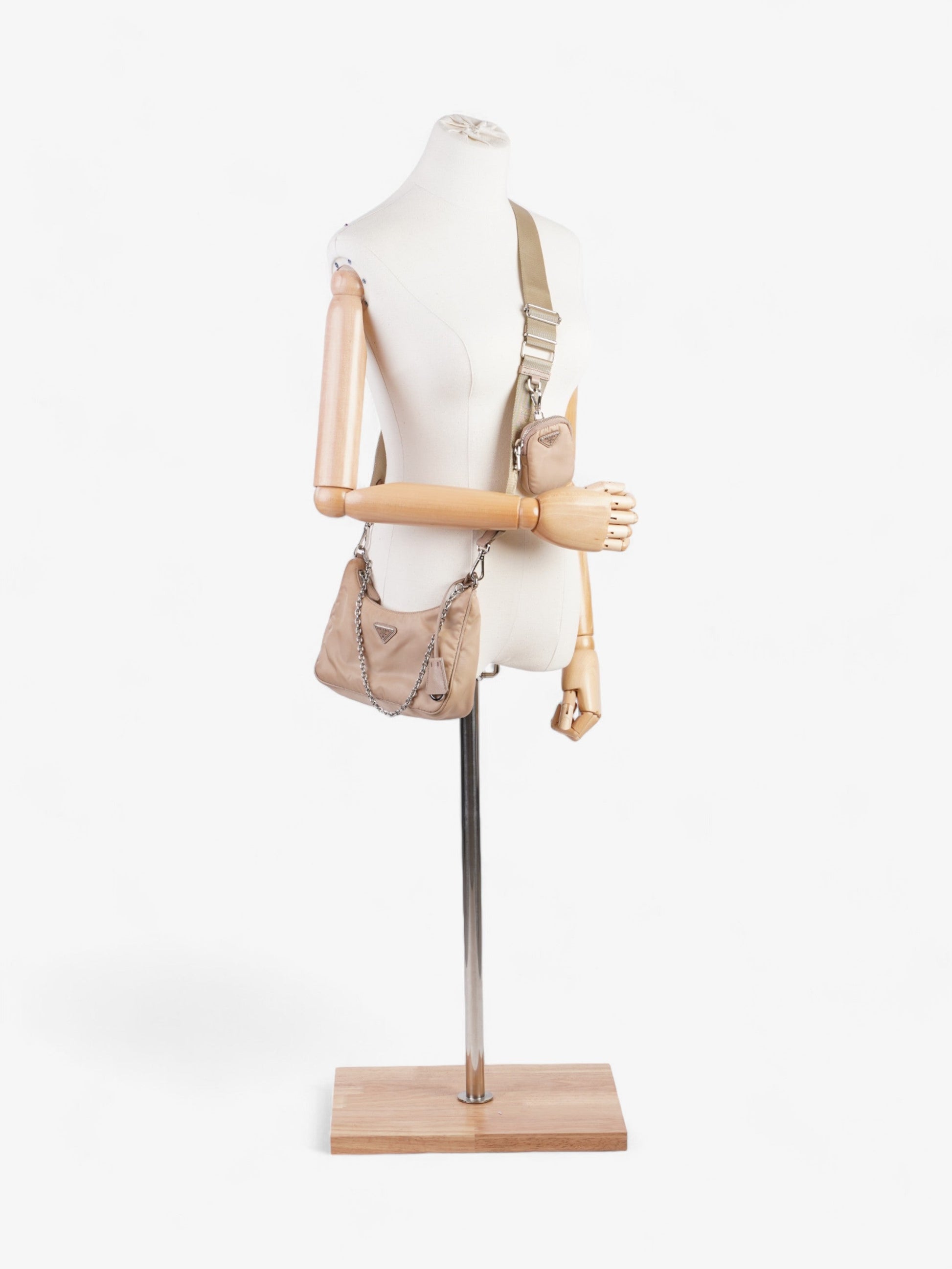 Prada Re Edition Desert Re Crossbody Bag Nylon Beige