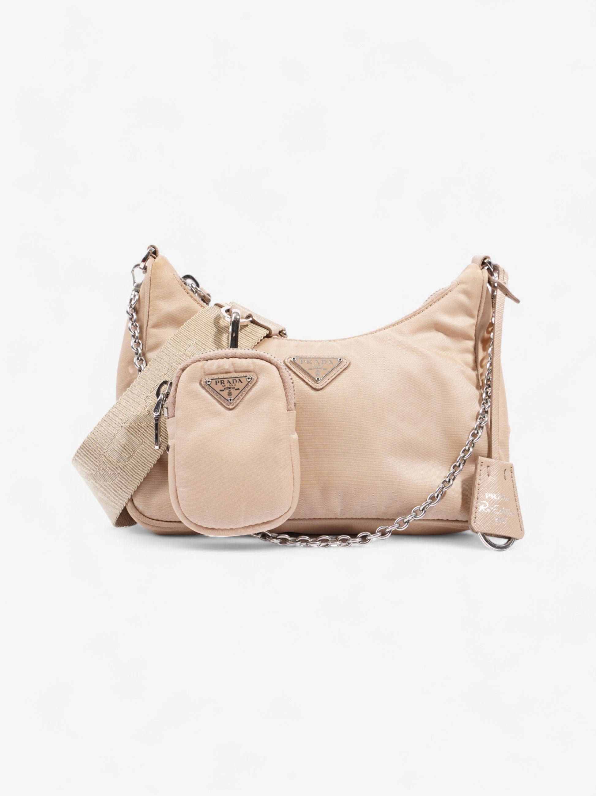 Prada Re Edition Desert Re Crossbody Bag Nylon Beige
