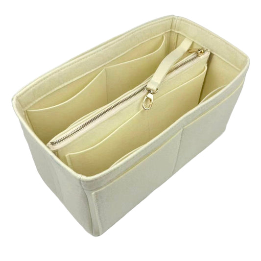 Prada Handbag Organizer for Double Bag , Bag Insert Large Zip Detachable Zip Pou