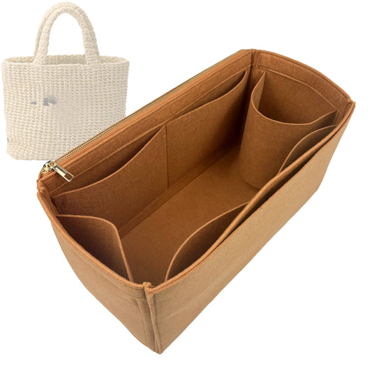 Prada Tote Bag Organizer for Crochet , Bag Insert Zip
