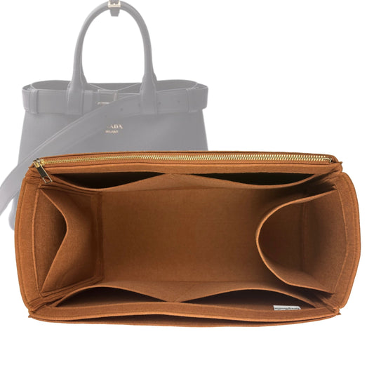 Prada Handbag Organizer for Buckle with belt, Bag Insert Leather Large Felt Full Widt