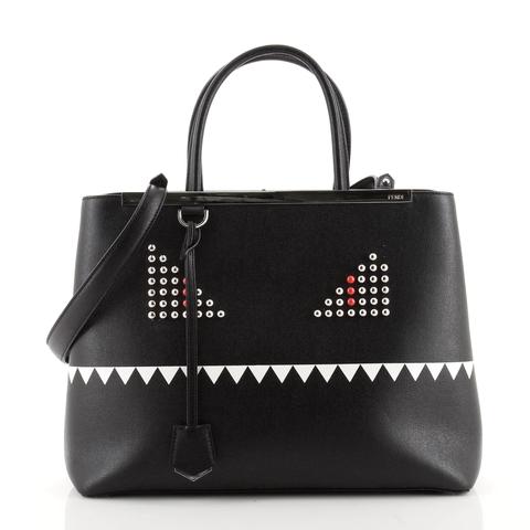 Fendi 2Jours Monster Bag Leather Medium Travel Bag