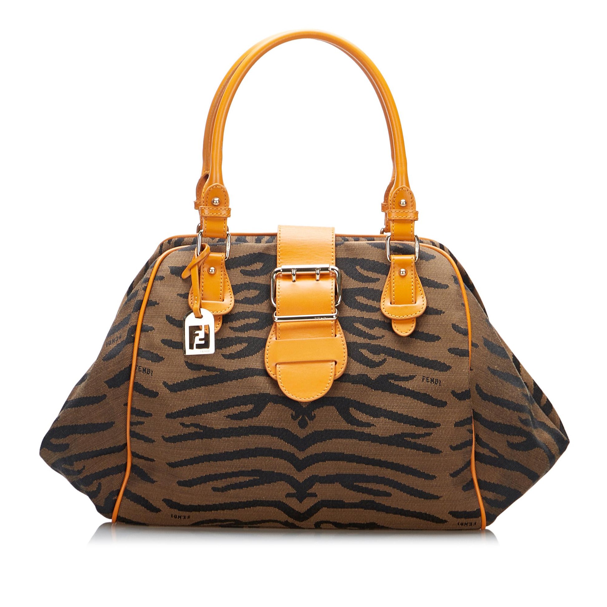 Fendi Animal Print Handbag Shg Fwakg4 Satchel Bag