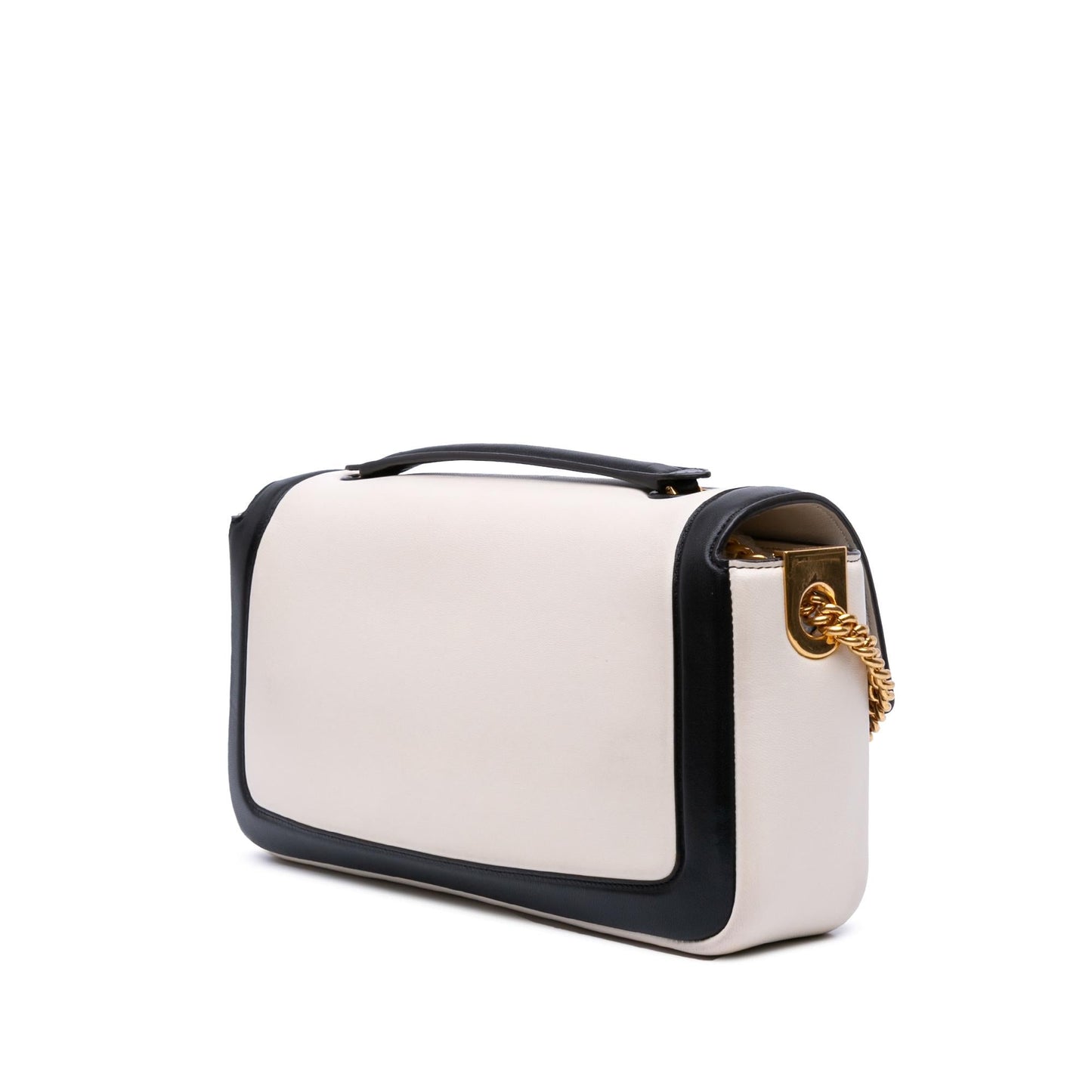 Fendi Bicolor Midi Baguette Shoulder Bag Leather Chain Midi Baguette 1