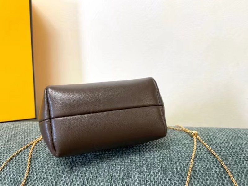 Fendi Fendi Brown Leather Bag Bfnd9950 Travel Bag