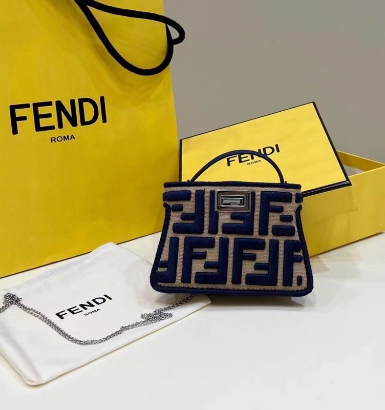 Fendi Peekaboo Bag Brown Mini Travel Bag