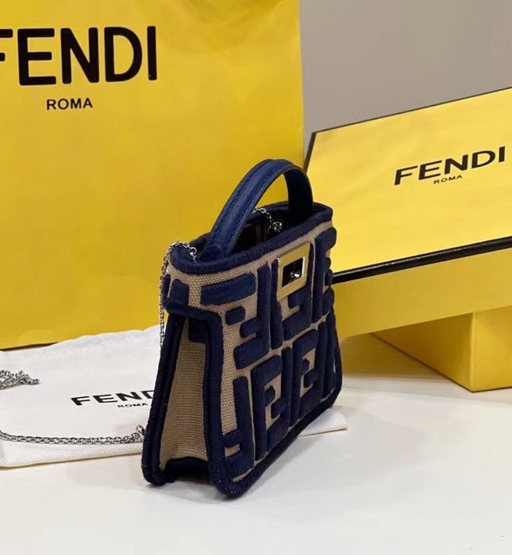 Fendi Peekaboo Bag Brown Mini Travel Bag