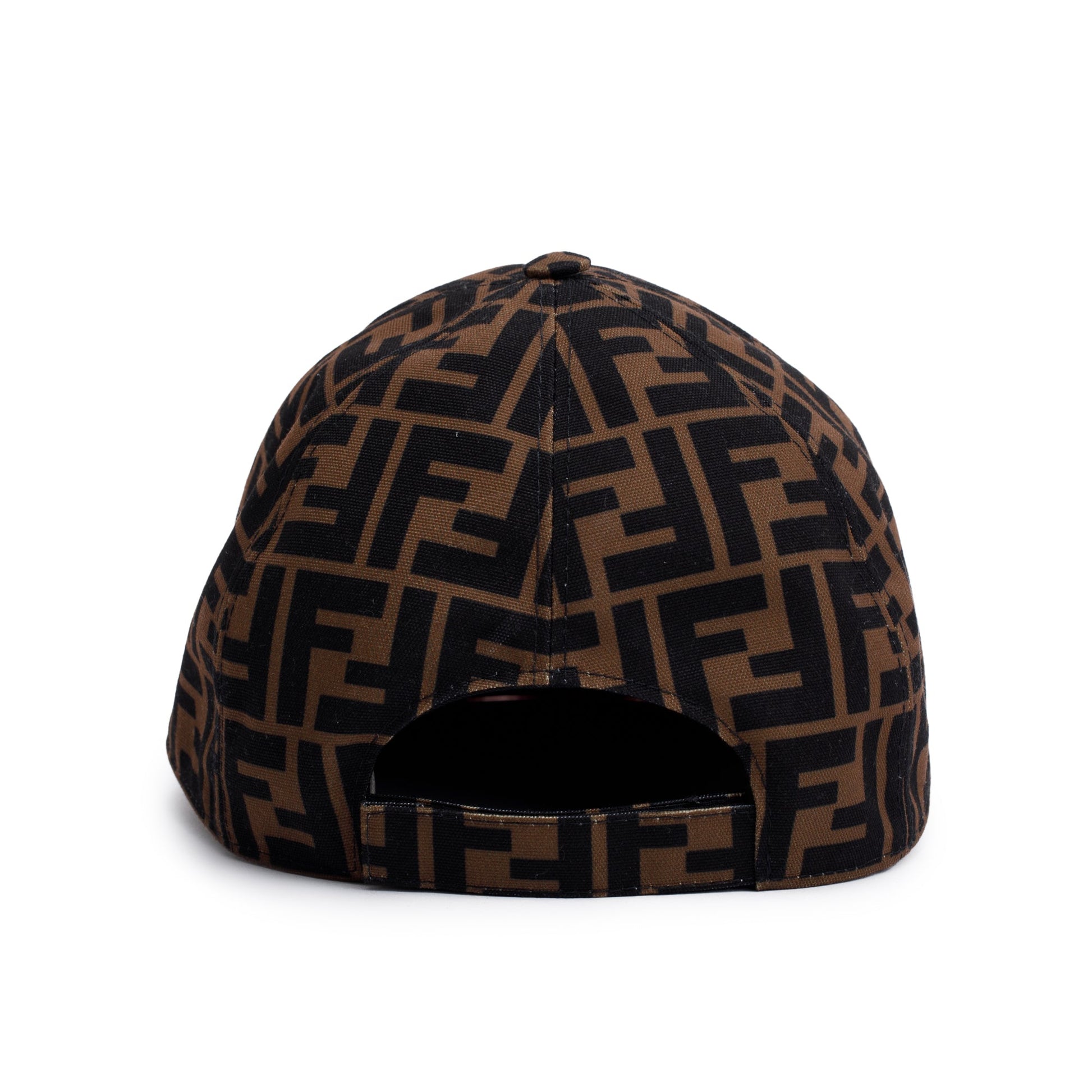 Fendi Zucca Ff Baseball Hat Size Travel Bag Brown