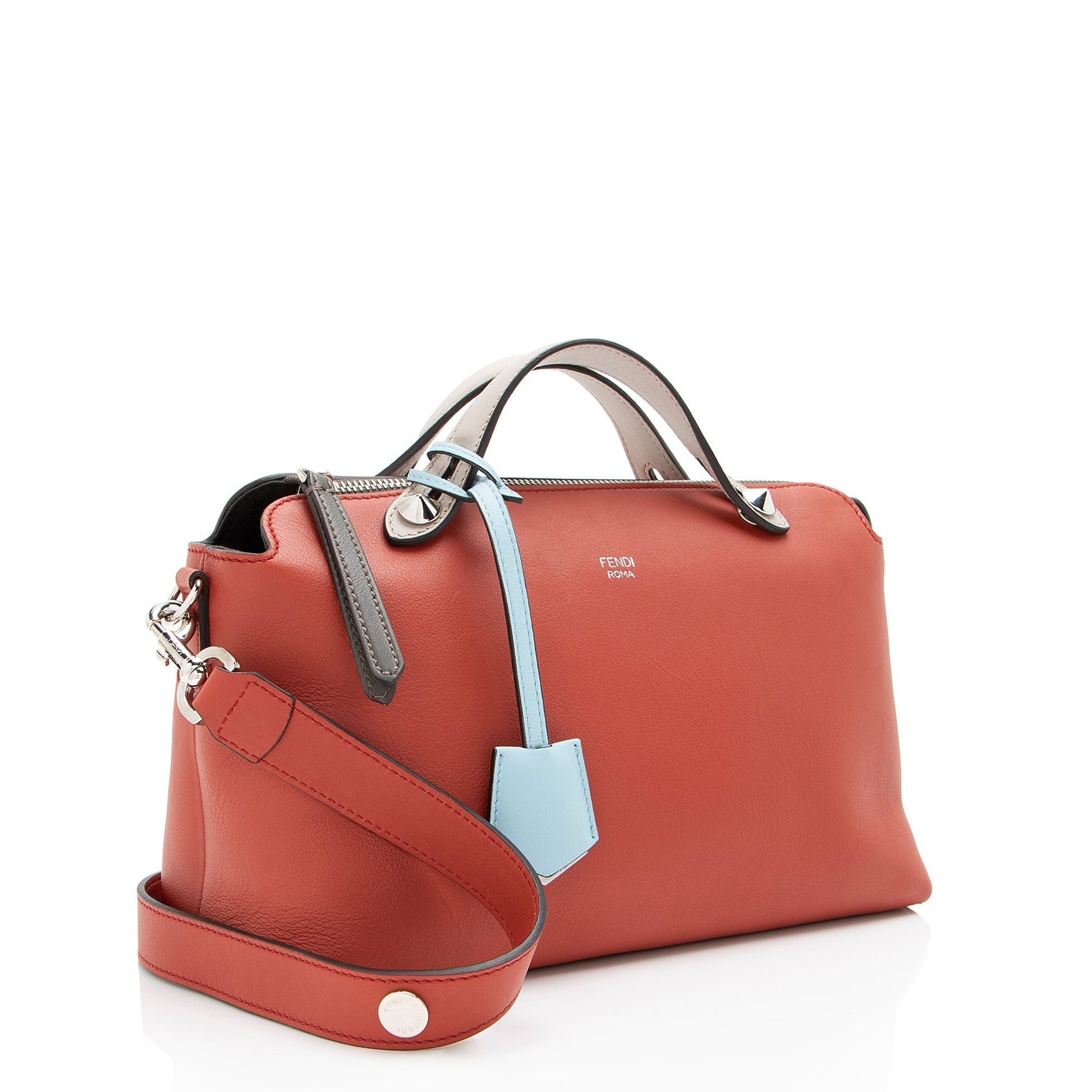 Fendi Calfskin By The Way Boston Bag Small Satchel Bag Bag Shf Ea1Qrk