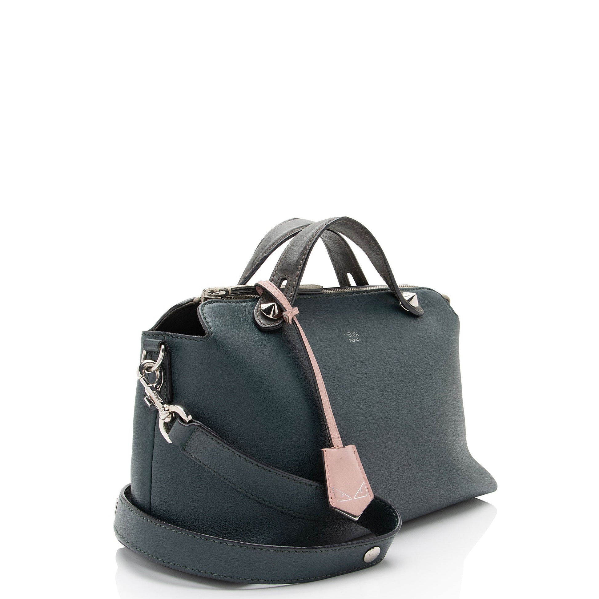 Fendi Calfskin By The Way Boston Bag Small Satchel Bag Bag Shf Gjv325