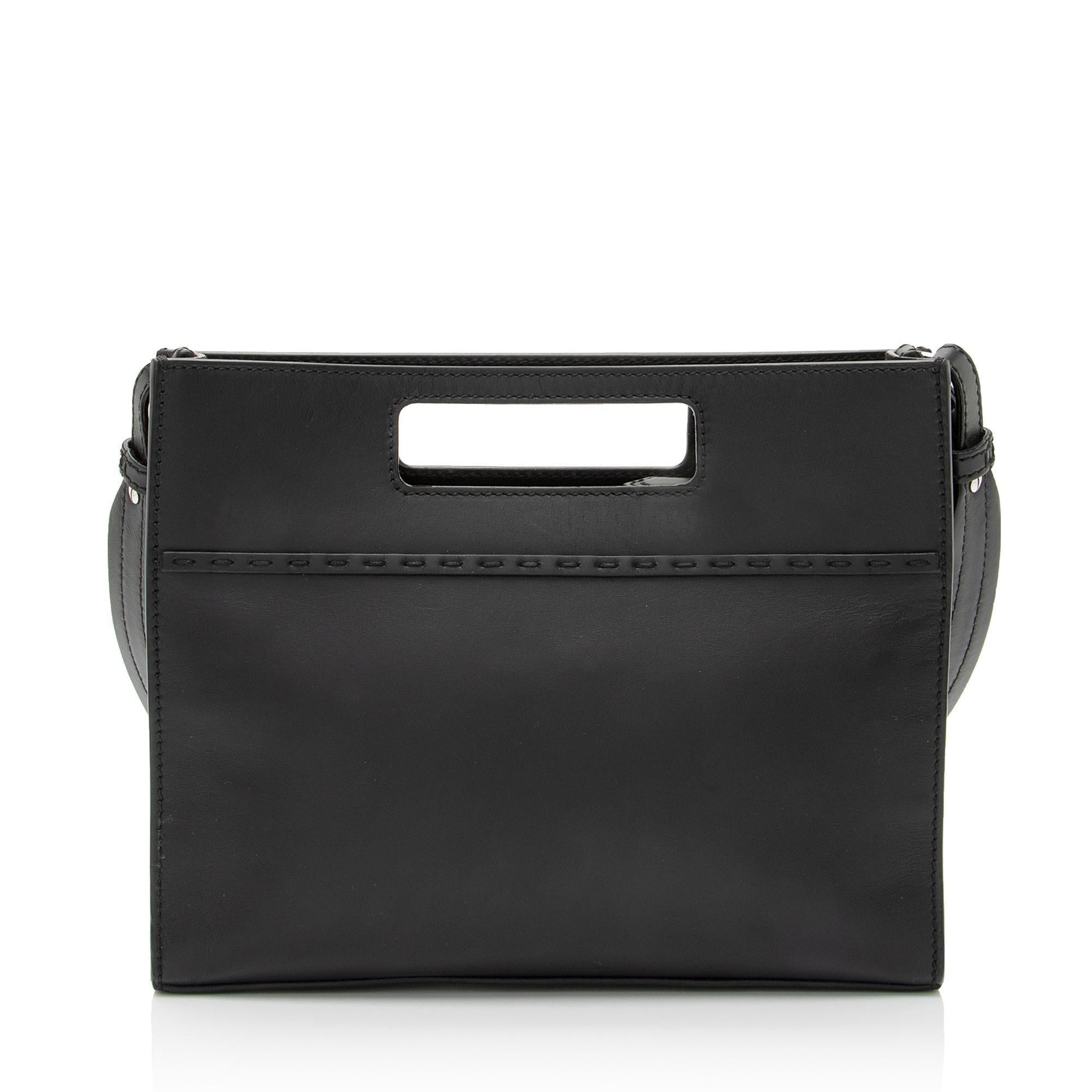 Fendi Calfskin Cutout Handle Shopper Tote Shf 4Nys6A Mini Tote Bag