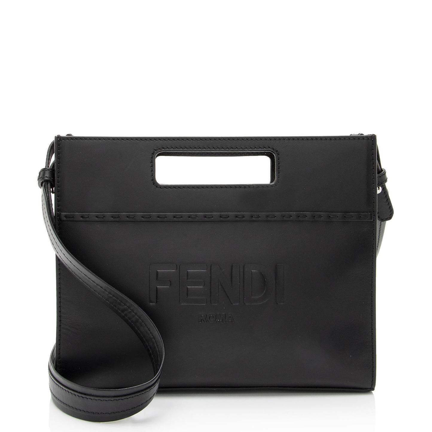 Fendi Calfskin Cutout Handle Shopper Tote Shf 4Nys6A Mini Tote Bag
