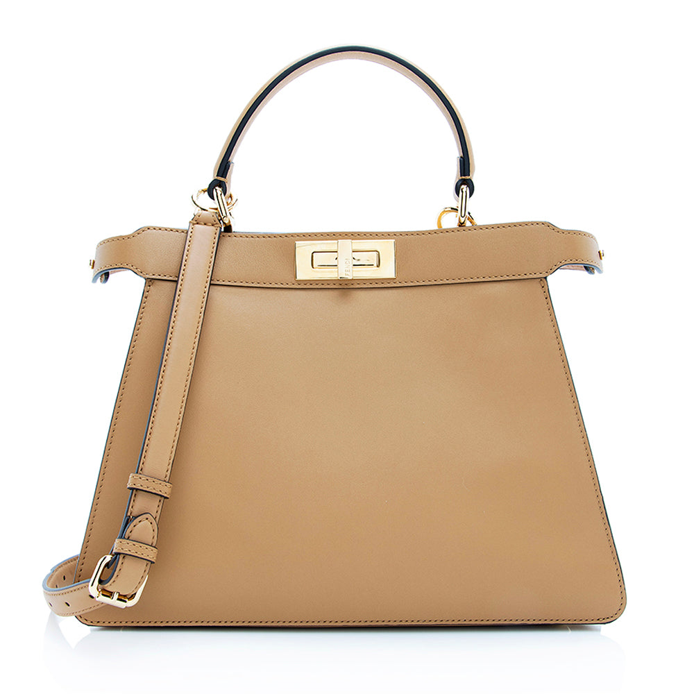 Fendi Calfskin Peekaboo Satchel Shf Medium Satchel Bag