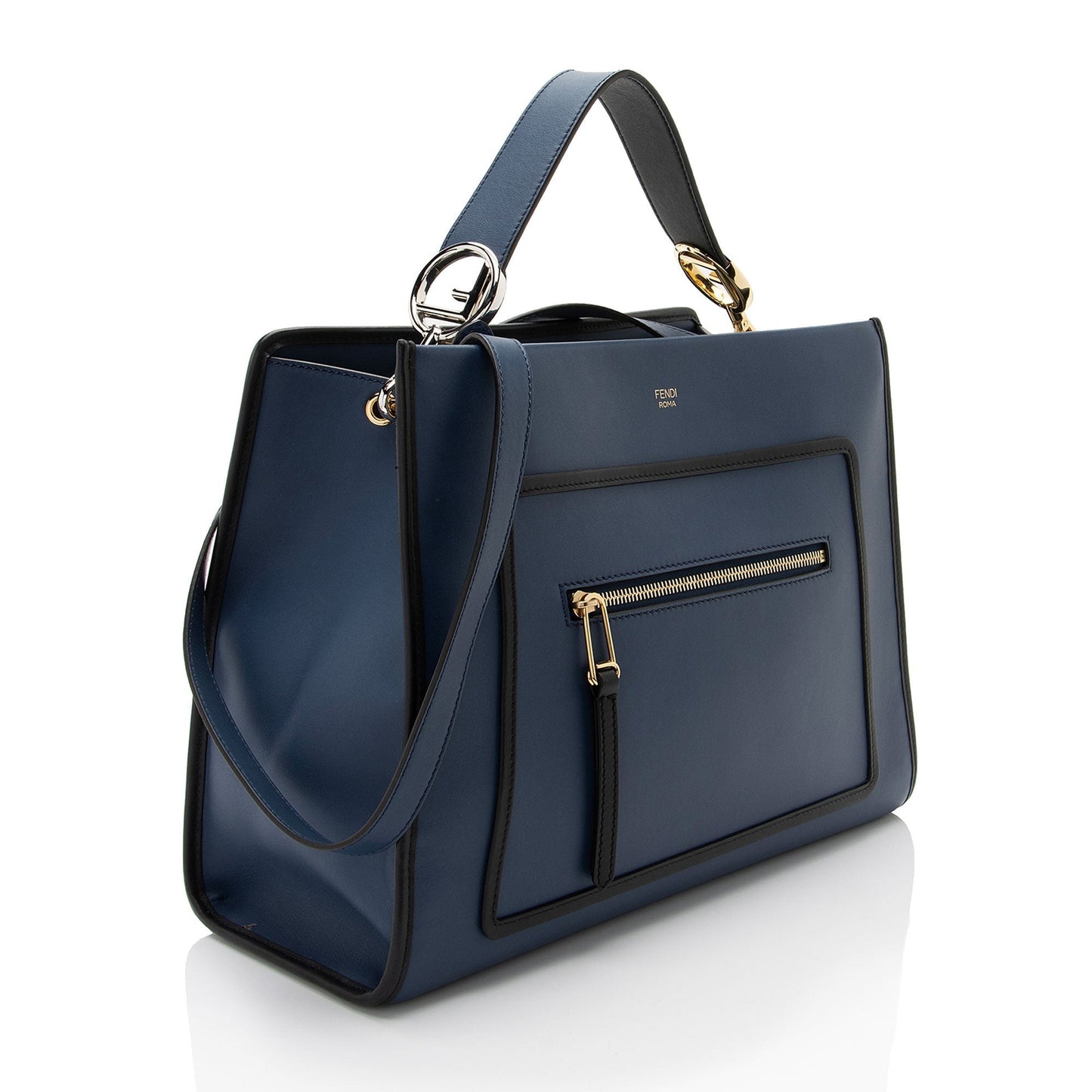 Fendi Calfskin Runaway Tote Shf Mjumww Medium Tote Bag
