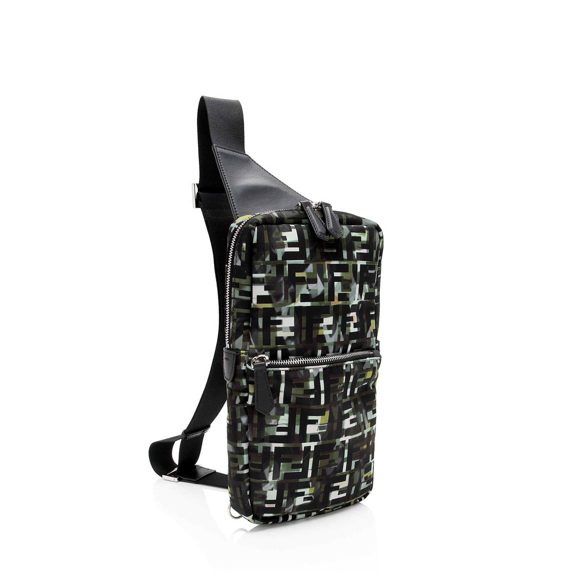 Fendi Camouflage Ff Sling Bag Nylon Crossbody Bag