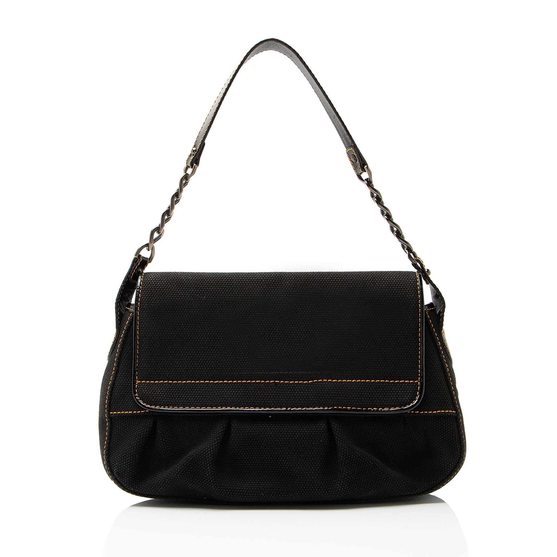 Fendi Bis Shoulder Bag Canvas