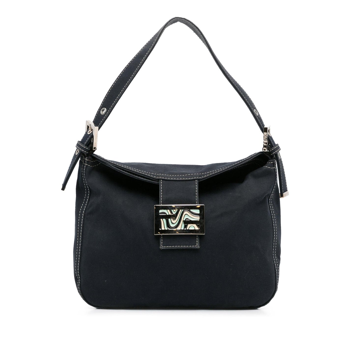 Fendi Ff Marble Double Shoulder Bag Shg Tzdrhw Canvas Flap